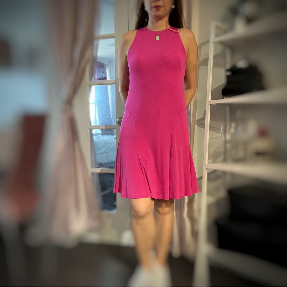 Ralph Lauren Barbie Pink Sheath Dress - Picture 2 of 9